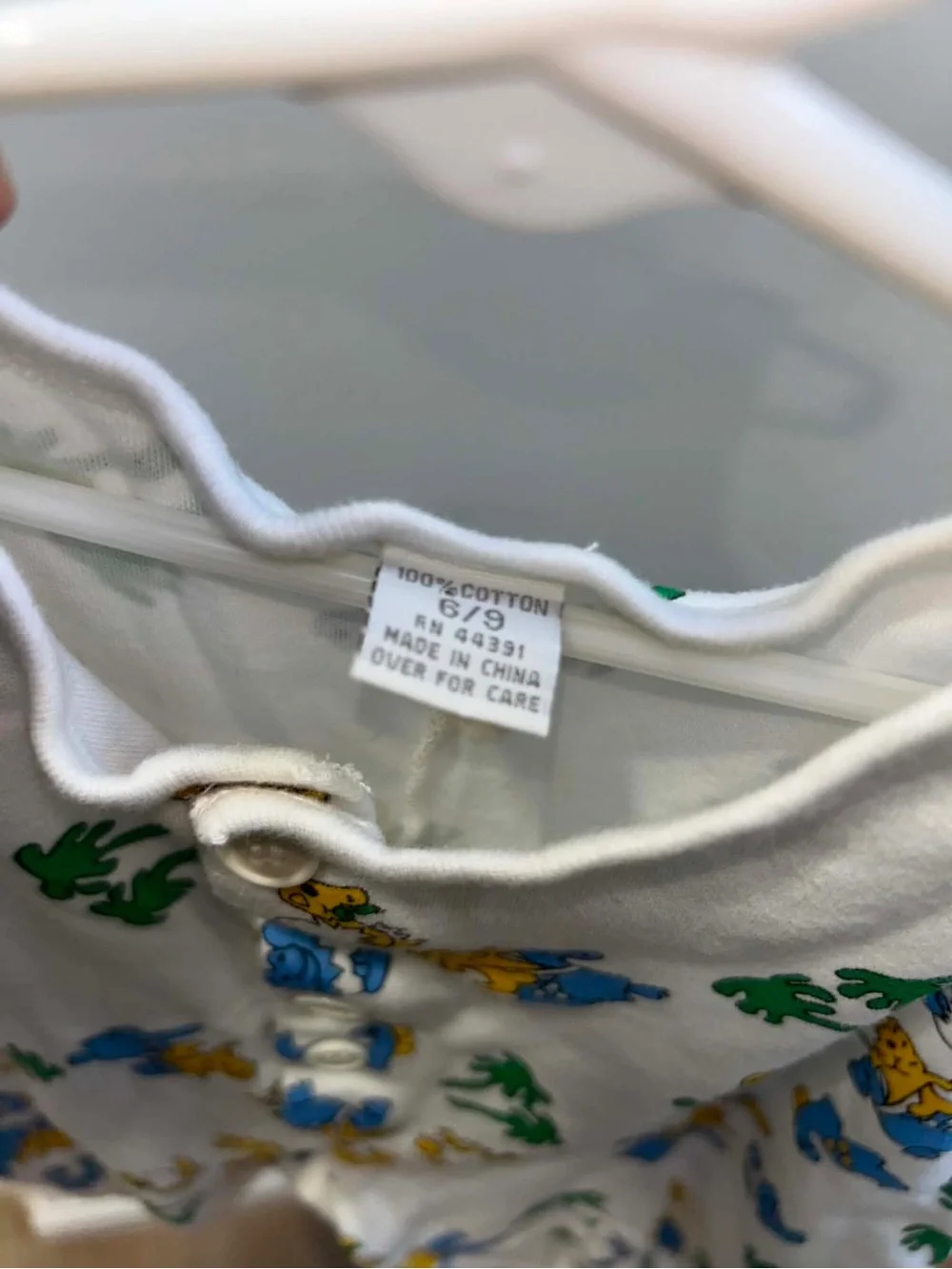 Vintage 90s Dinosaur Romper - 6/9 Months